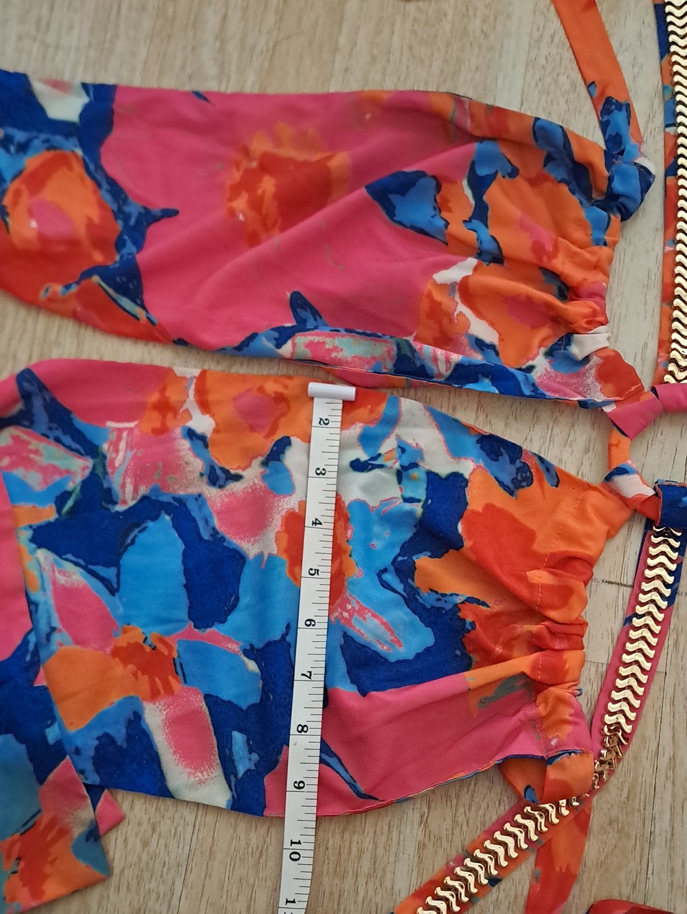 Luxxel Pink & Orange Floral Halter Maxi Dress - Picture 12 of 12